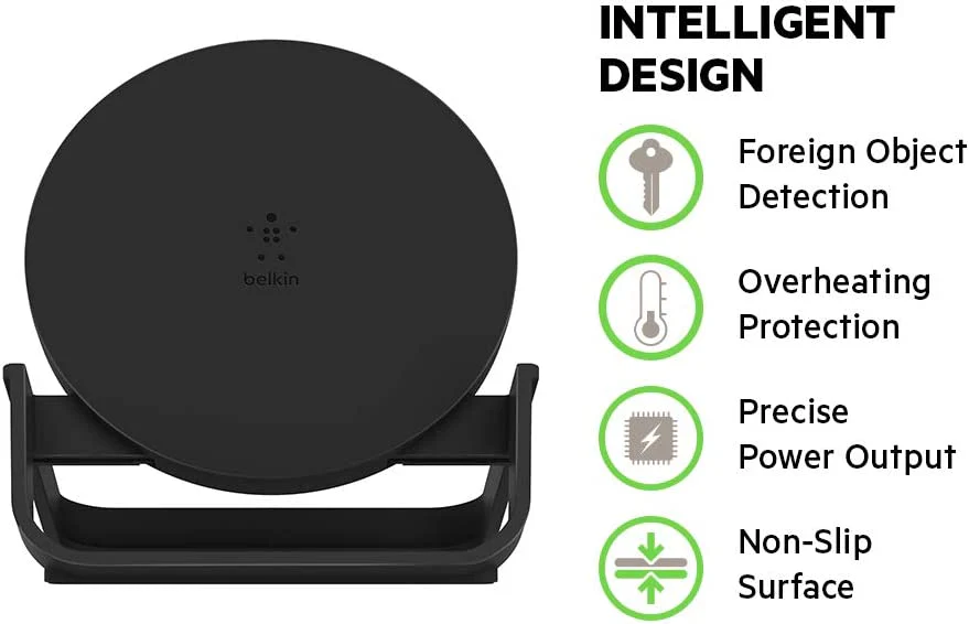 Soporte de Carga Inalámbrico BELKIN de 10W - Negro - Image 5