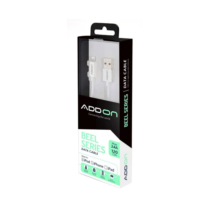 CABLE DE CARGA ADD ON USBA/LIGHTNING 2M - BLACK - Image 2