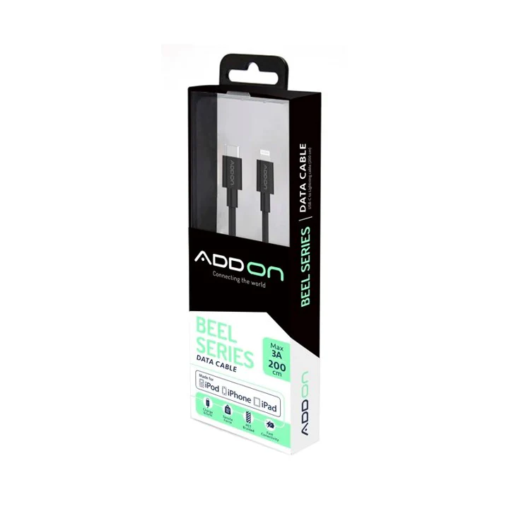 CABLE DE CARGA ADD ON USBC/LIGHTNING 2M - BLACK - Image 3