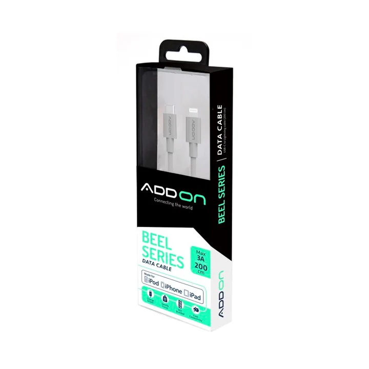 CABLE DE CARGA ADD ON USBC/LIGHTNING 2M - GREY - Image 3