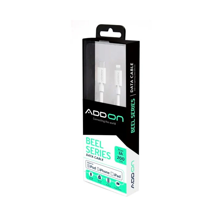 CABLE DE CARGA ADD ON USBC/LIGHTNING 2M - WHITE - Image 3