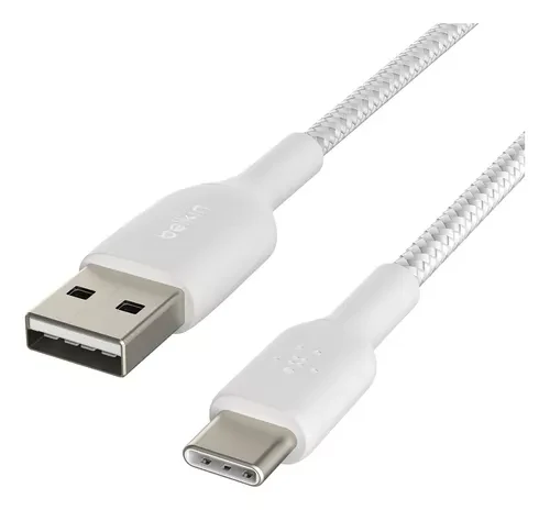 CABLE BELKIN BRAIDED USB-C/USB-A 2M WH - Image 4