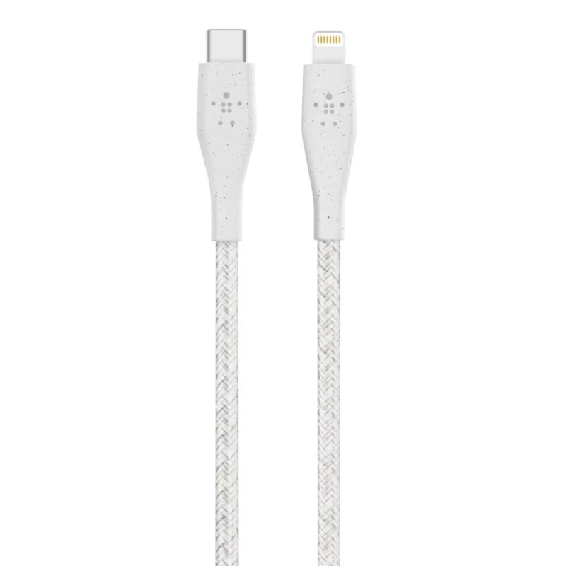 Cable Belkin USB-C a Lightning - 1.2M - DuraTek Plus Carga Rápida - Blanco - Image 2