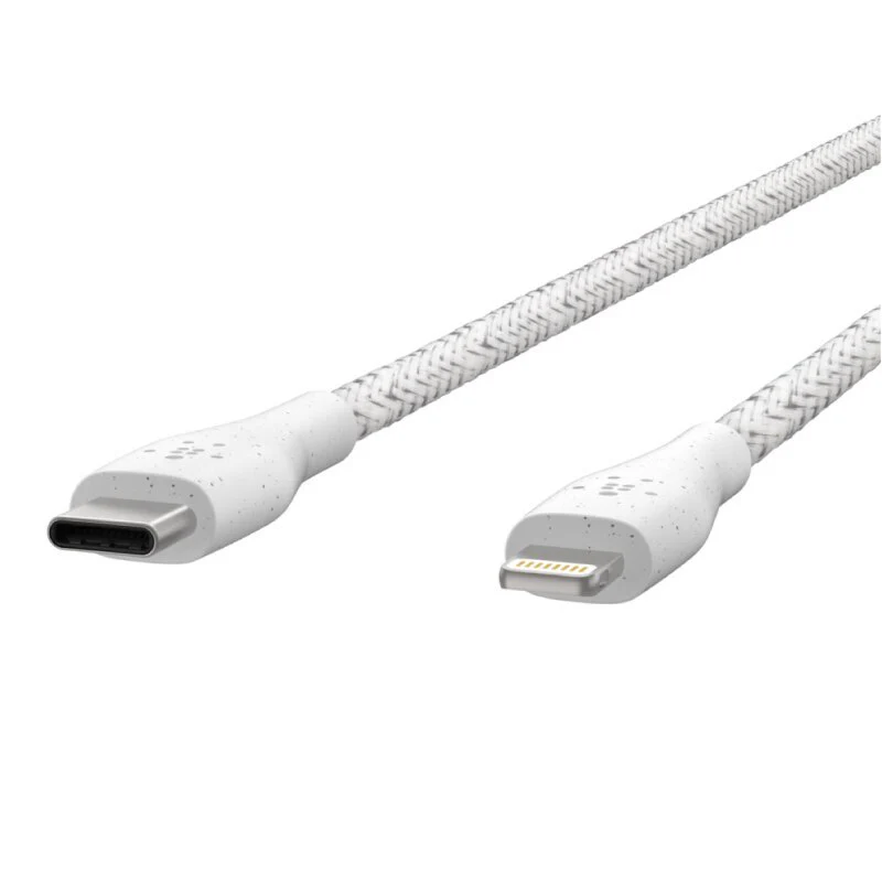 Cable Belkin USB-C a Lightning - 1.2M - DuraTek Plus Carga Rápida - Blanco - Image 4