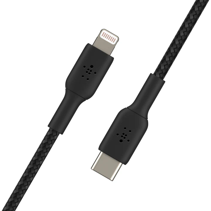 Cable Belkin USB-C a Lightning - 1M - Trenzado - Negro - Image 5