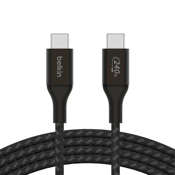 CABLE DE CARGA BELKIN BOOSTCHARGE USBC/USBC 240W 2M BLACK