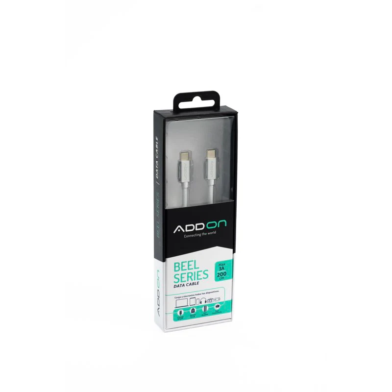 CABLE DE CARGA ADD ON USBC/USBC 2M - WHITE - Image 2