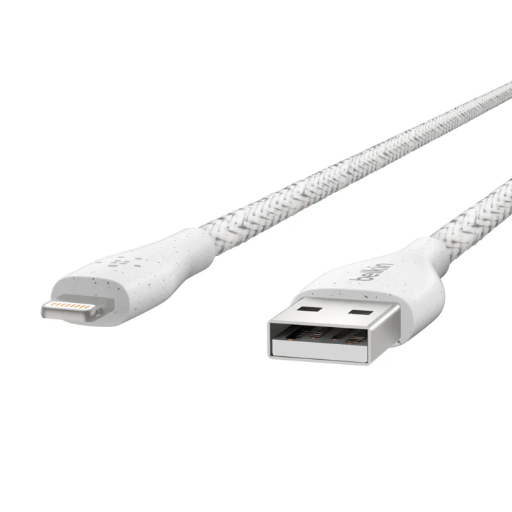 Cable Belkin USB-A a Lightning - 1.2M - DuraTek Plus - Blanco - Image 2
