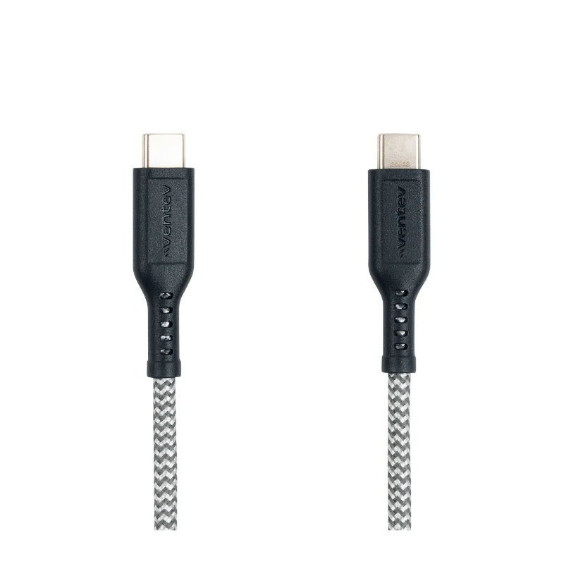 CABLE VENTEV BRAIDED USB-C A USB-C 1.8M GRY - Image 2