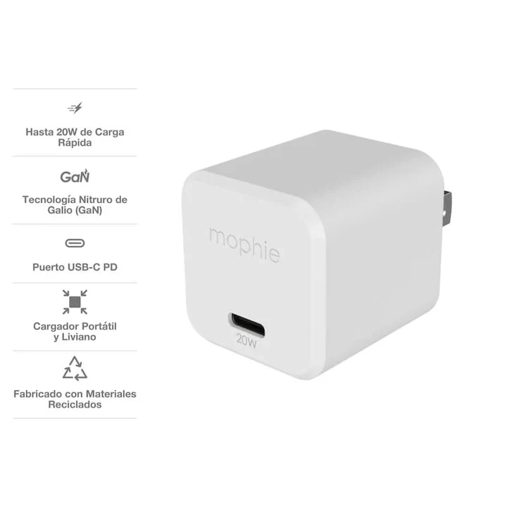 Cargador de Pared MOPHIE USB-C GAN 20W - Image 3