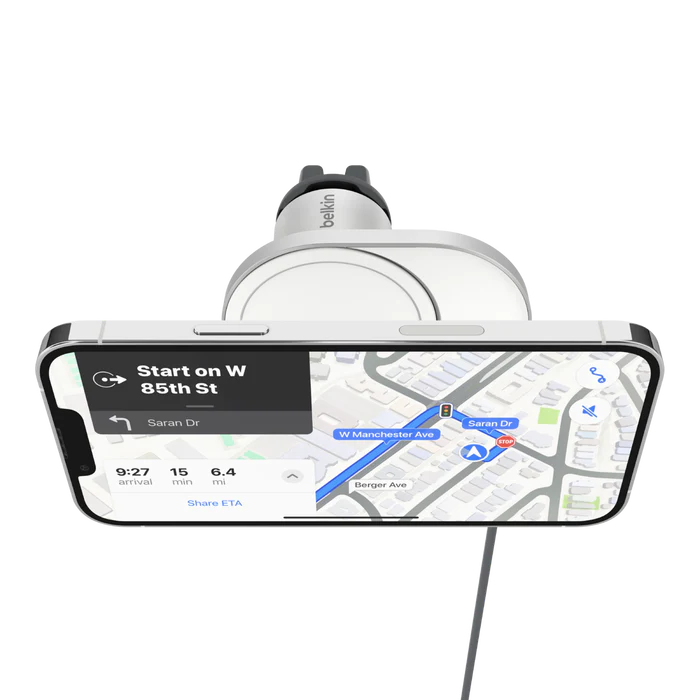 Cargador Para Carro BELKIN MAGSAFE Para iPhone 12/13/14 - 15W - Gris - Image 2