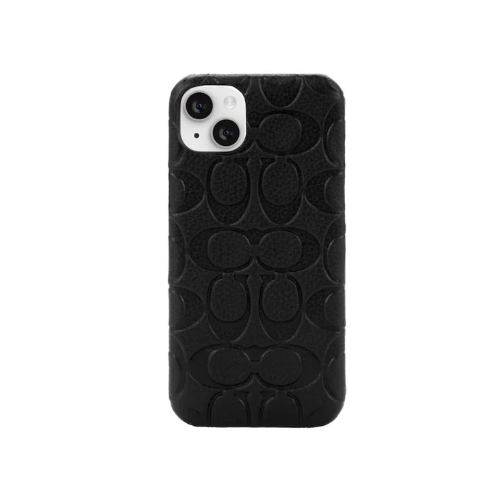CASE COACH LEATHER SLIM WRAP PARA IPHONE 14 PLUS - BLACK - Image 4