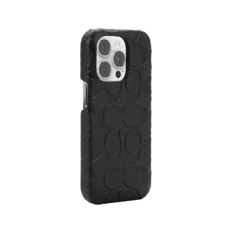 CASE COACH LEATHER SLIM WRAP PARA IPHONE 14 PRO - BLACK - Image 2