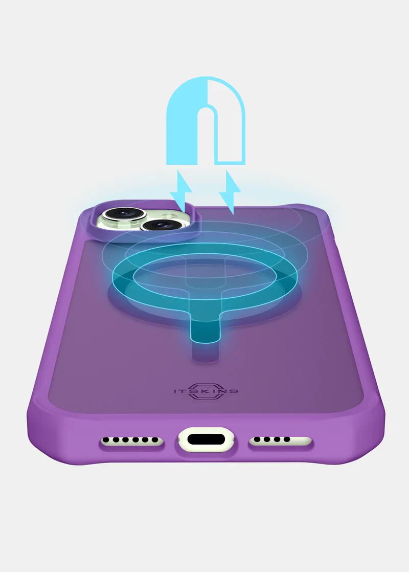 CASE ITSKINS HYBRID MAGSAFE IPHONE 15 PLUS PURPLE - Image 4