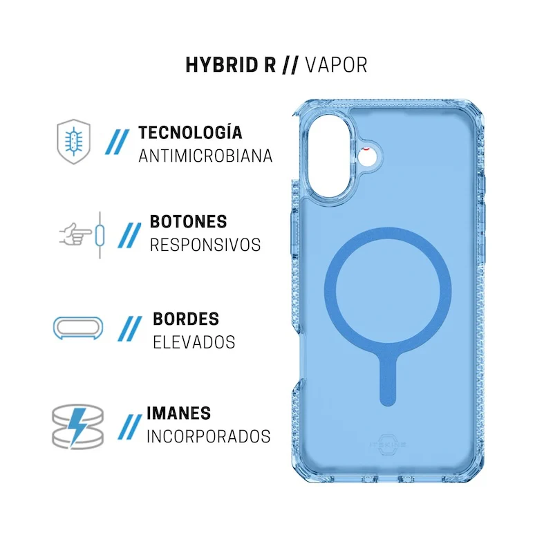 CASE ITSKINS HYBRID R IPH 16 BLU - Image 5
