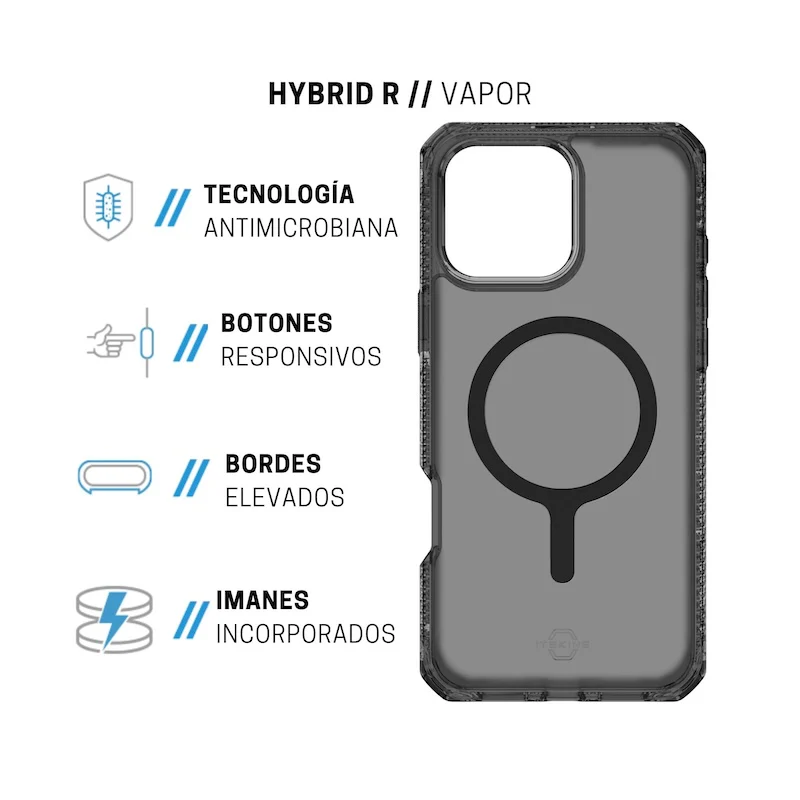 CASE ITSKINS HYBRID R IPH 16 PM SMK - Image 5