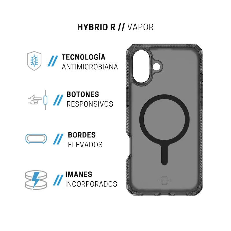 CASE ITSKINS HYBRID R IPH 16 SMK - Image 5