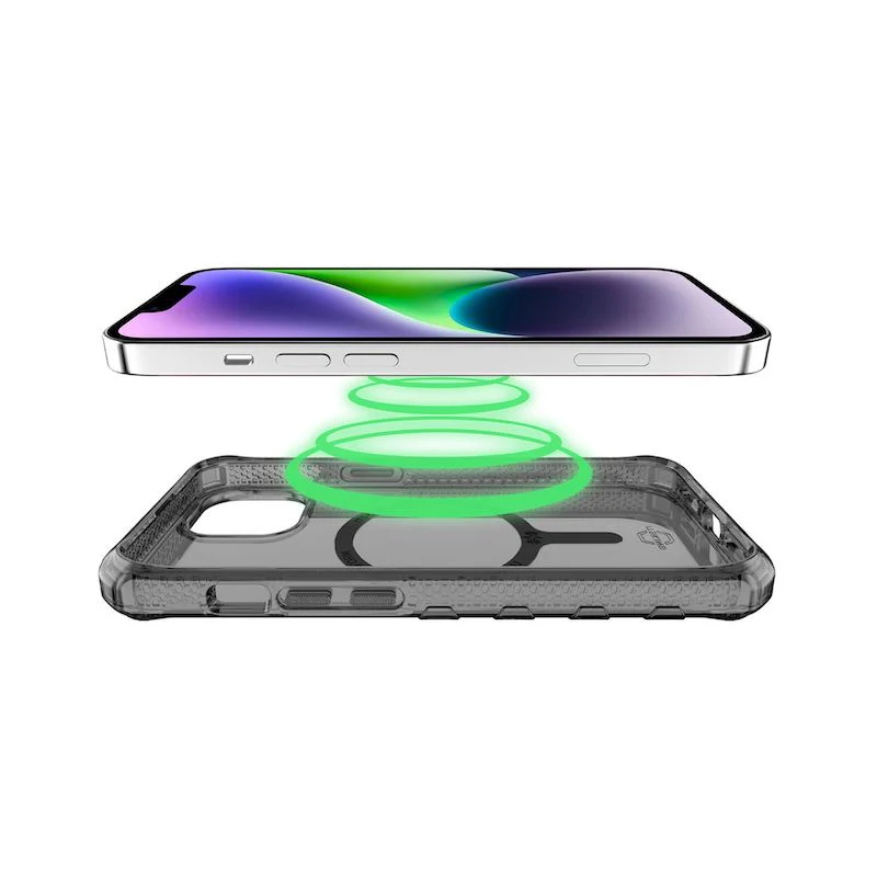 Case ITSKINS SUPREME MAGCLEAR Para iPhone 13/14 - Grafito - Image 3