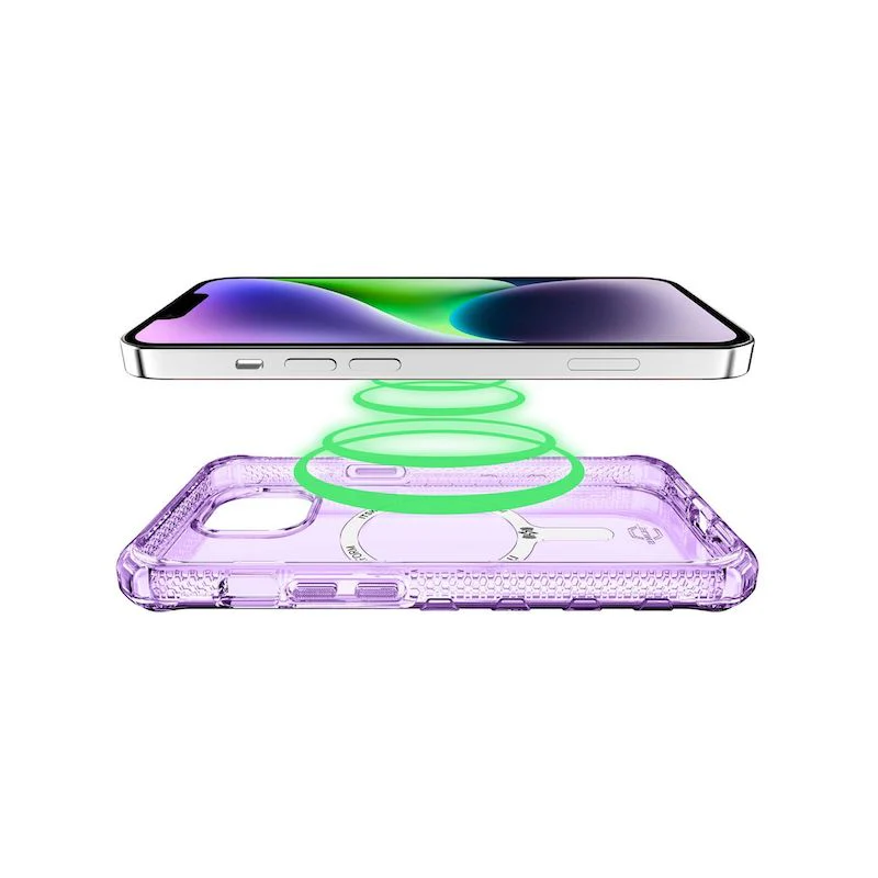 Case ITSKINS SUPREME MAGCLEAR Para iPhone 13/14 - Purpura - Image 3