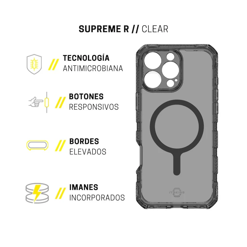 CASE ITSKINS SUPREME R IPH 16 PR BLK - Image 5