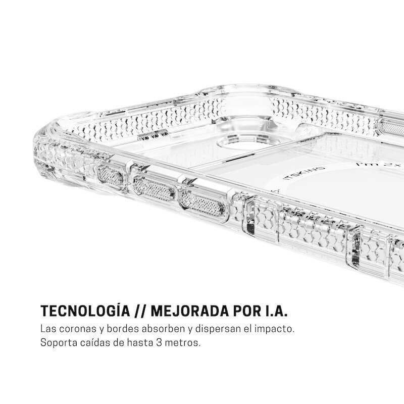 CASE ITSKINS SUPREME R CLEAR MAGSAFE IPHONE 17 AIR CLEAR/WHITE - Image 4