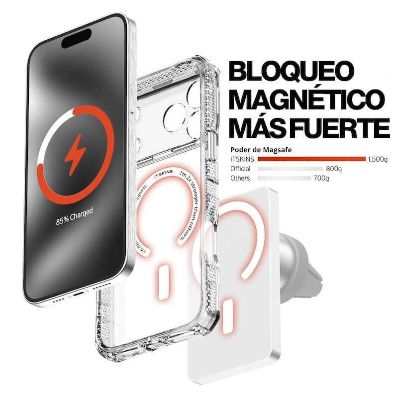 CASE ITSKINS SUPREMER CLEAR MAGSAFE IPHONE 17 PRO MAX CLEARWHITE - Image 2