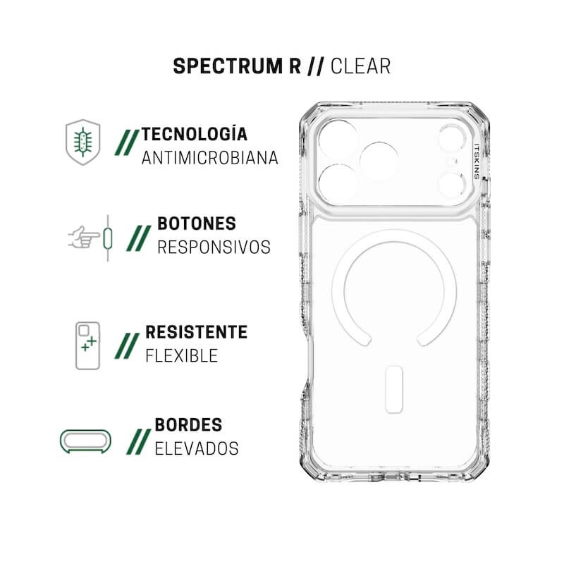 CASE ITSKINS SUPREMER CLEAR MAGSAFE IPHONE 17 PRO MAX CLEARWHITE - Image 4