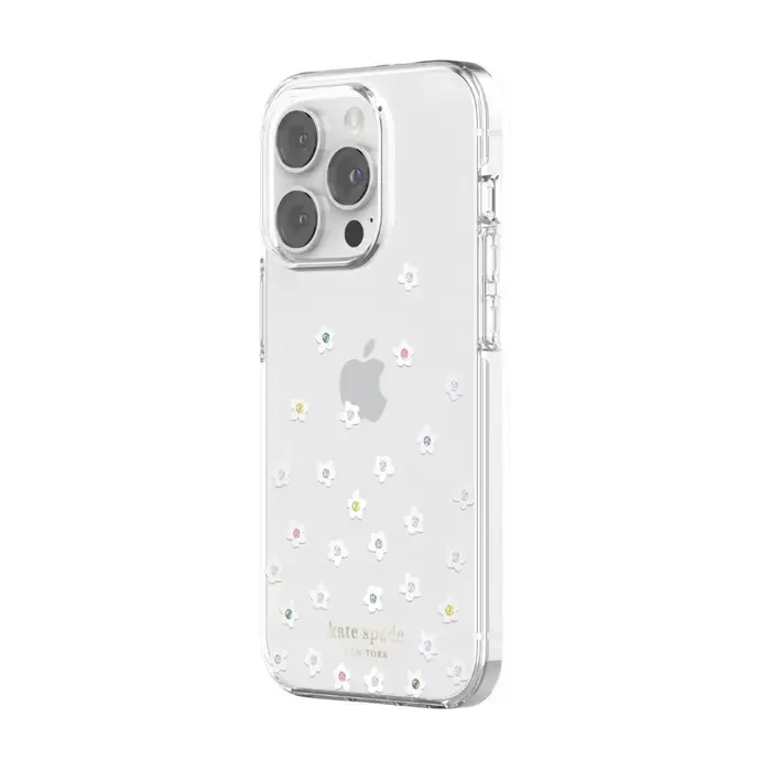 Case Kate Spade NY para iPhone 14 Pro - Flores/Transparente - Image 2