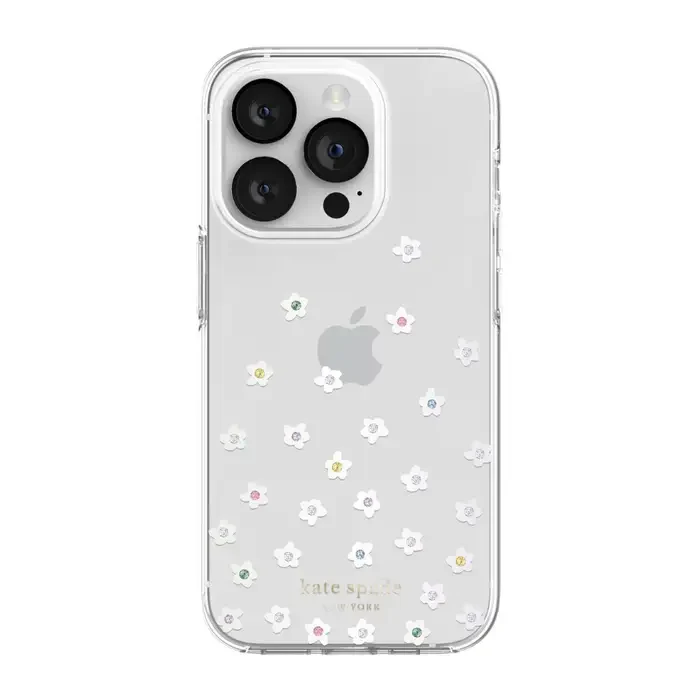 Case Kate Spade NY para iPhone 14 Pro - Flores/Transparente - Image 3