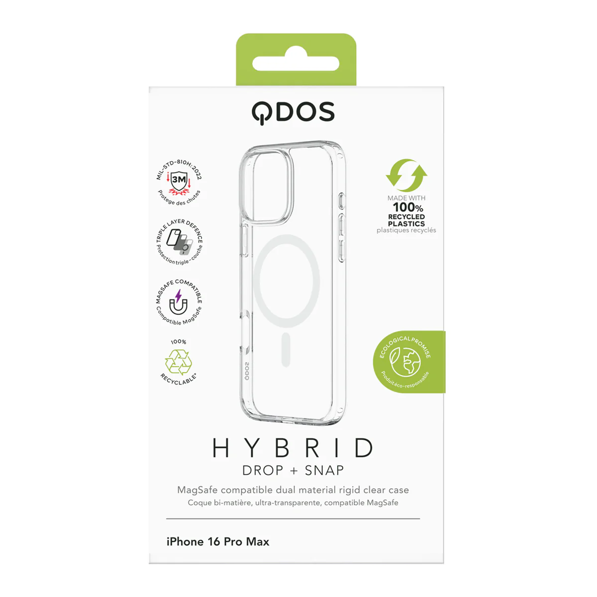 CASE QDOS HYBRID DROP IPH 16 PM CLR - Image 4
