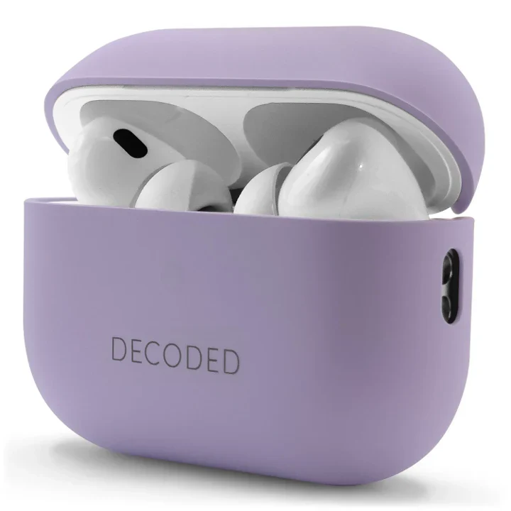 DECODED CASE EN SILICONA LIQUIDA AIRPODS PRO 2GEN /1GEN LAVANDA - Image 3