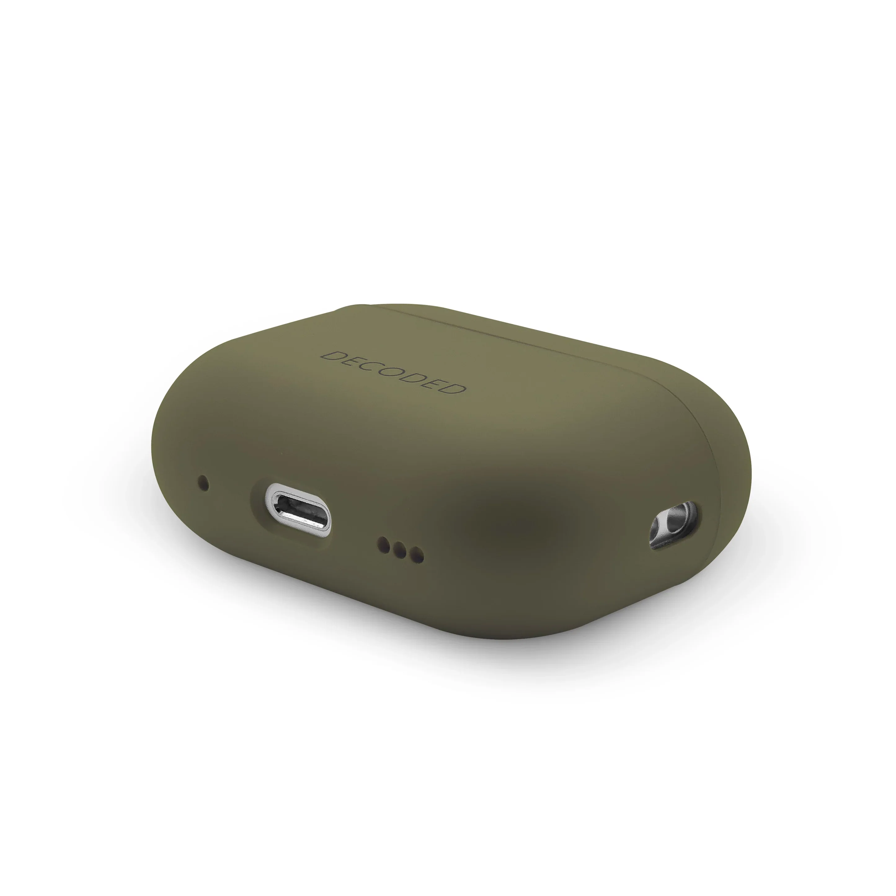 DECODED CASE EN SILICONA LIQUIDA AIRPODS PRO 2GEN /1GEN OLIVA - Image 5
