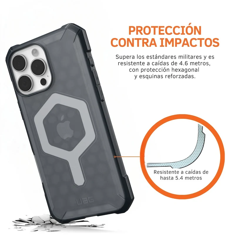 CASE UAG ESSENTIAL ARMOR IPH 16 PM GRY - Image 4
