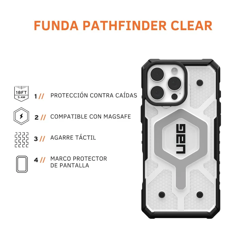 CASE UAG PATHFINDER IPH 16 PM CLR - Image 3
