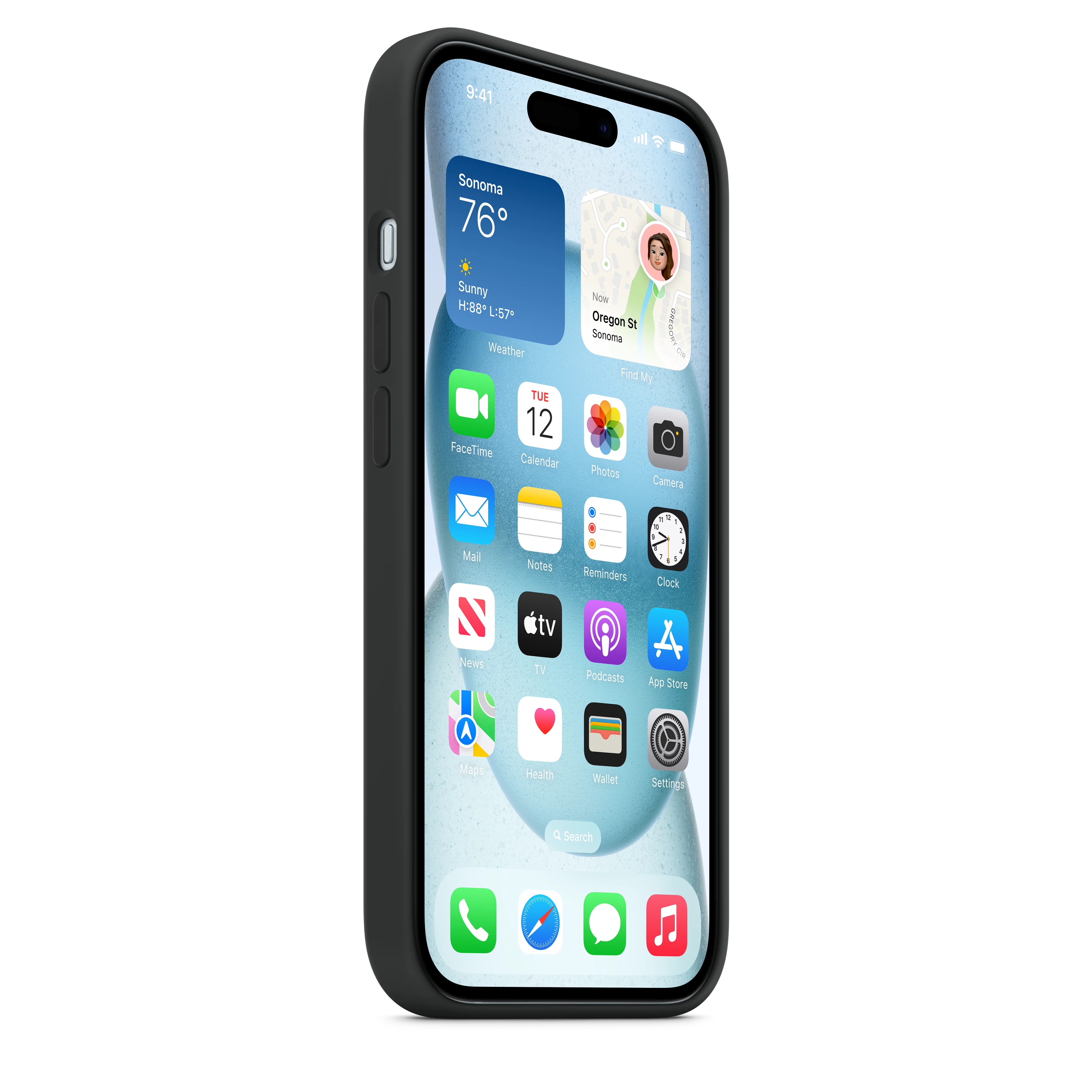 Funda de silicón con MagSafe para el iPhone 15 - Negro - Image 7