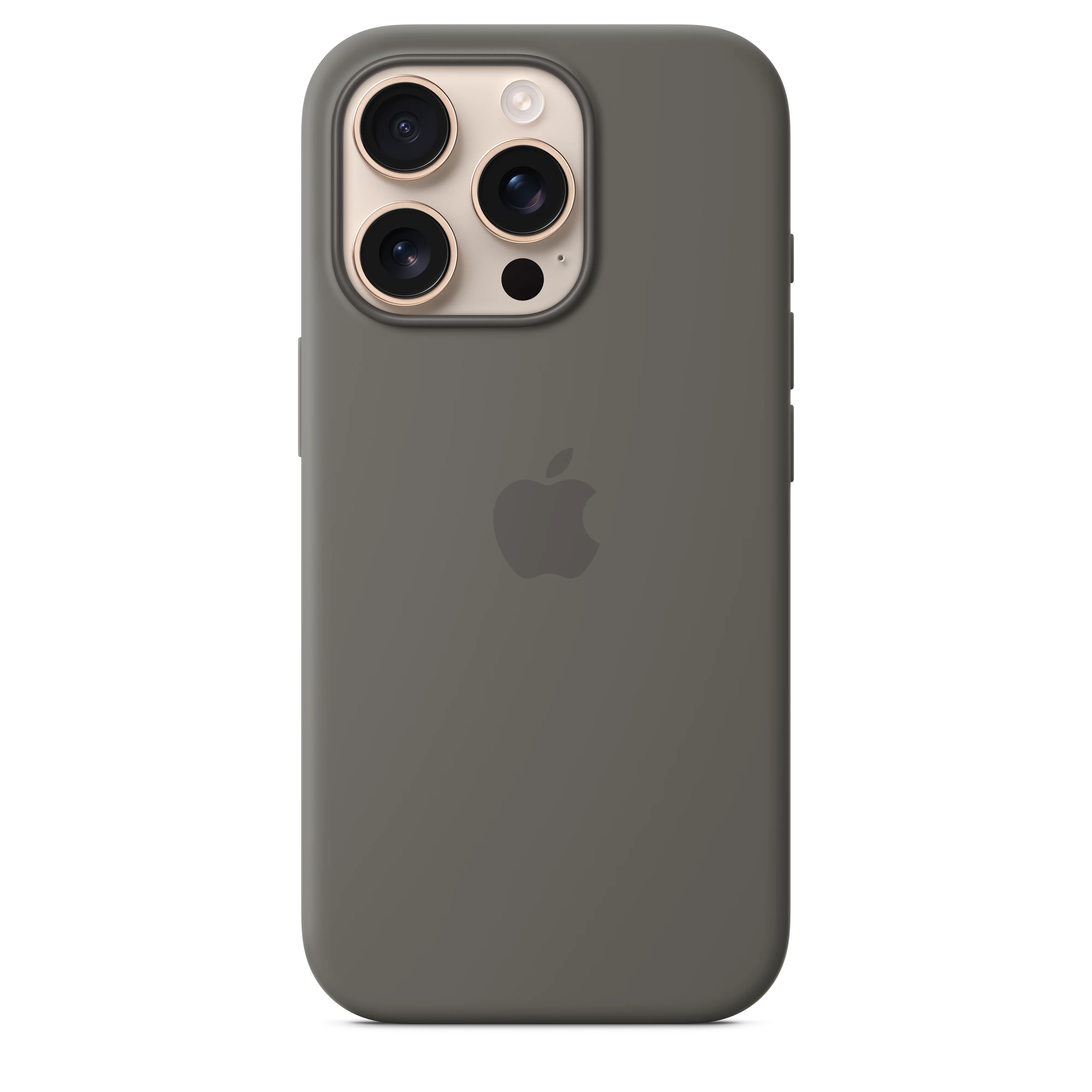 Funda de silicón con MagSafe para el iPhone 16 Pro - Gris piedra
