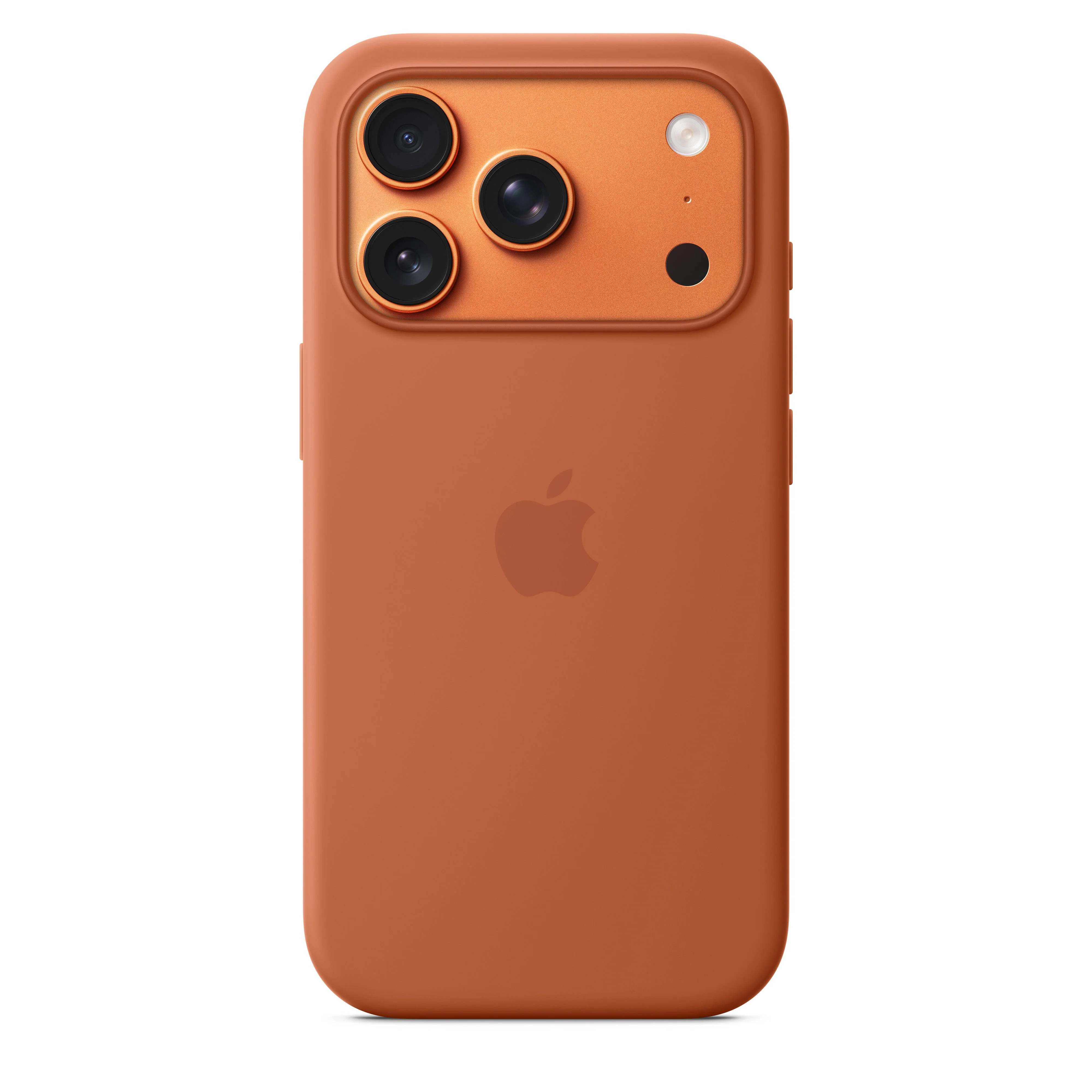 Funda de silicón con MagSafe para el iPhone 17 Pro – Color terracota