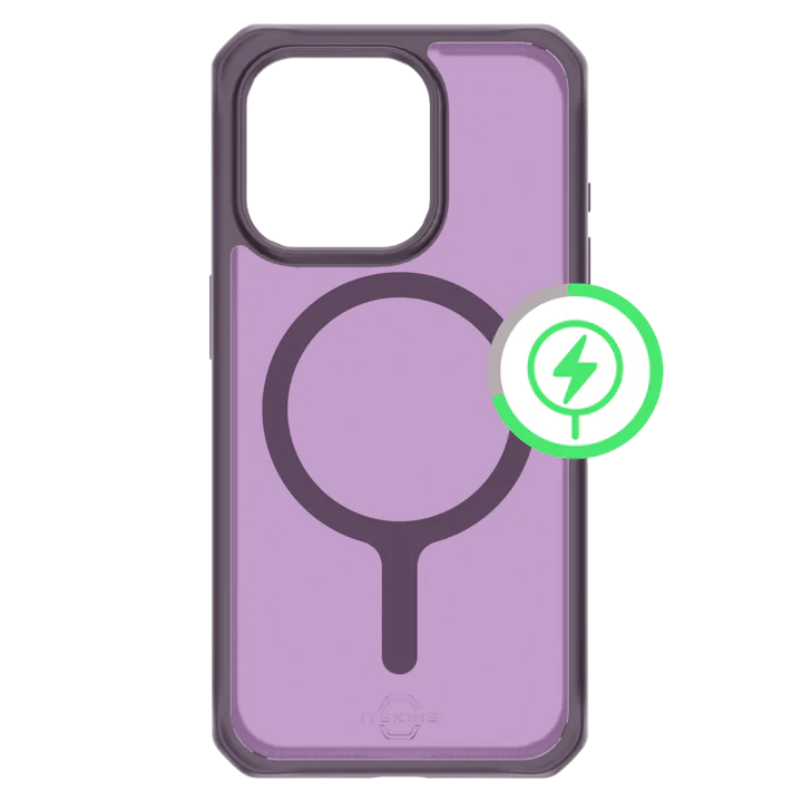 ITSKINS FUNDA HYBRID R FROST MAGSAFE IPHONE 15 PRO MORADO