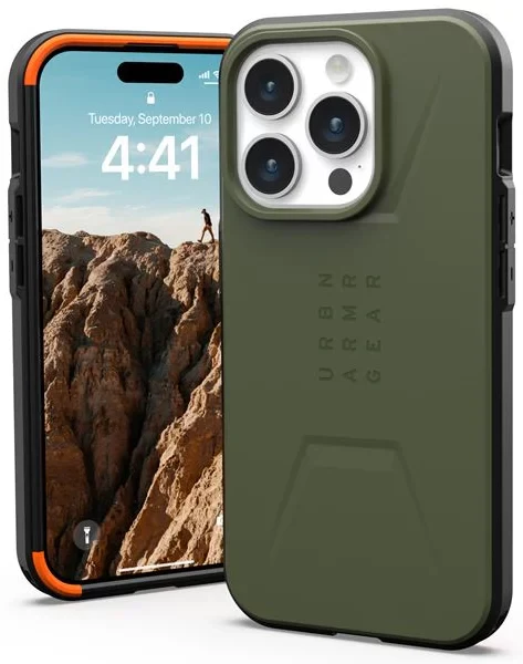 Case UAG Civilian con MagSafe para iPhone 15 Pro (Exclusivo de Apple) - Verde Oliva - Image 2