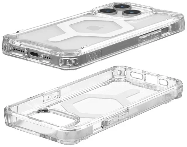 Case UAG Plyo con MagSafe Para iPhone 15 Pro - Blanco/Hielo - Image 5