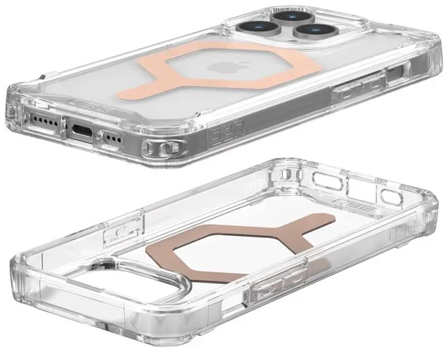 UAG FUNDA PLYO MAGSAFE IPHONE 15 PRO TRANSPARENTE/ORO ROSADO - Image 5