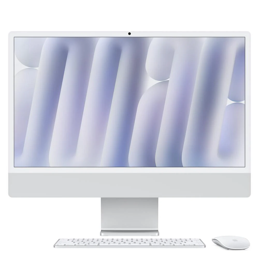 iMac con pantalla Retina 4,5K de 24 pulgadas: Chip M4 de Apple con CPU de 8 núcleos y GPU de 8 núcleos, 256 GB SSD - Plata