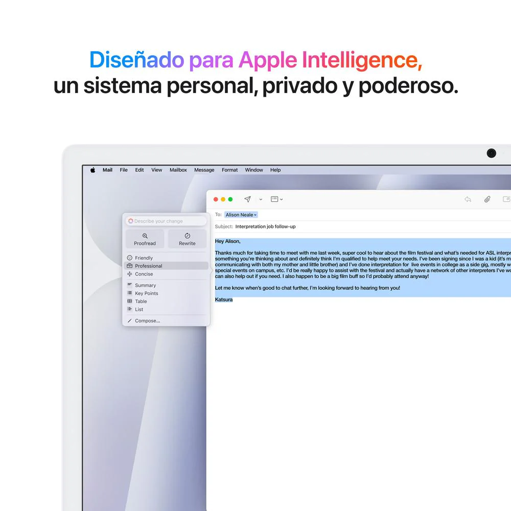 iMac con pantalla Retina 4,5K de 24 pulgadas: Chip M4 de Apple con CPU de 10 núcleos y GPU de 10 núcleos, 256 GB SSD - Plata - Image 5
