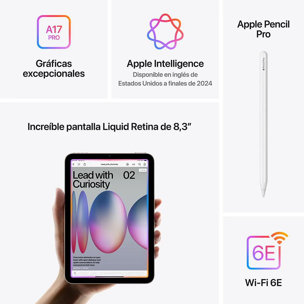 iPad mini Wi-Fi 128 GB - Gris espacial (A17 Pro) - Image 7