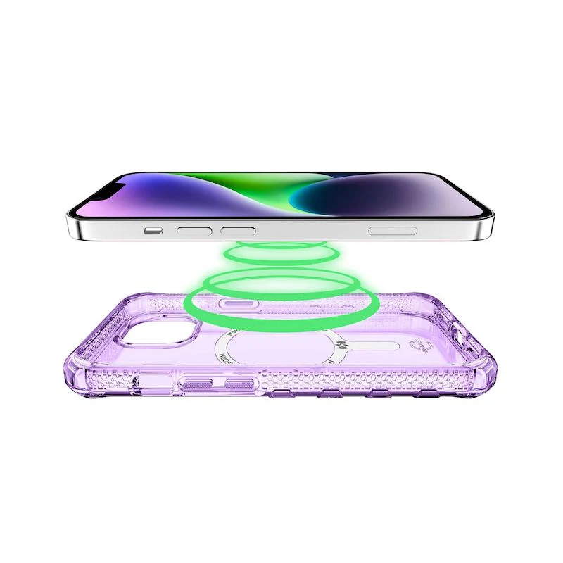 Case ITSKINS SUPREME MAGCLEAR Para iPhone 14 Plus - Morado - Image 3