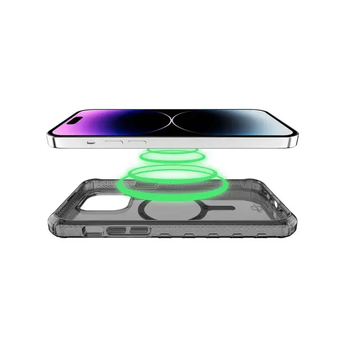case ITSKINS Supreme MagClear para iPhone 14 Pro - Graphite - Image 3