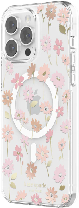 Case Kate Spade NY HD MagSafe Para iPhone 14 Pro Max – Flores/transparente - Image 2