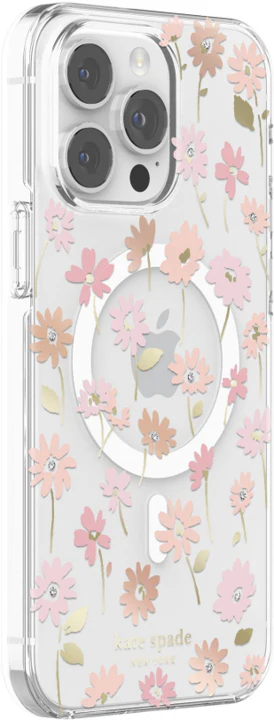 Case Kate Spade NY HD MagSafe Para iPhone 14 Pro Max – Flores/transparente - Image 3