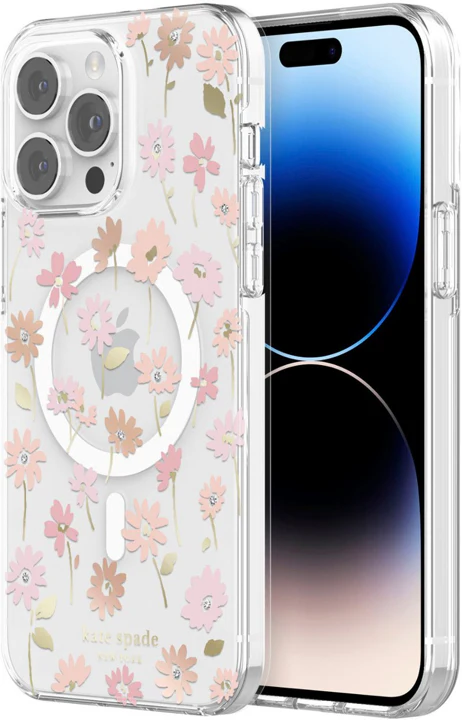Case Kate Spade NY HD MagSafe Para iPhone 14 Pro Max – Flores/transparente - Image 6
