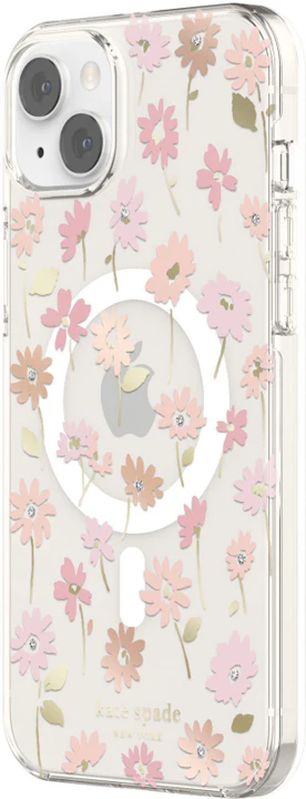 Case Kate Spade NY HD MagSafe Para iPhone 14 Plus – Flores/transparente - Image 2